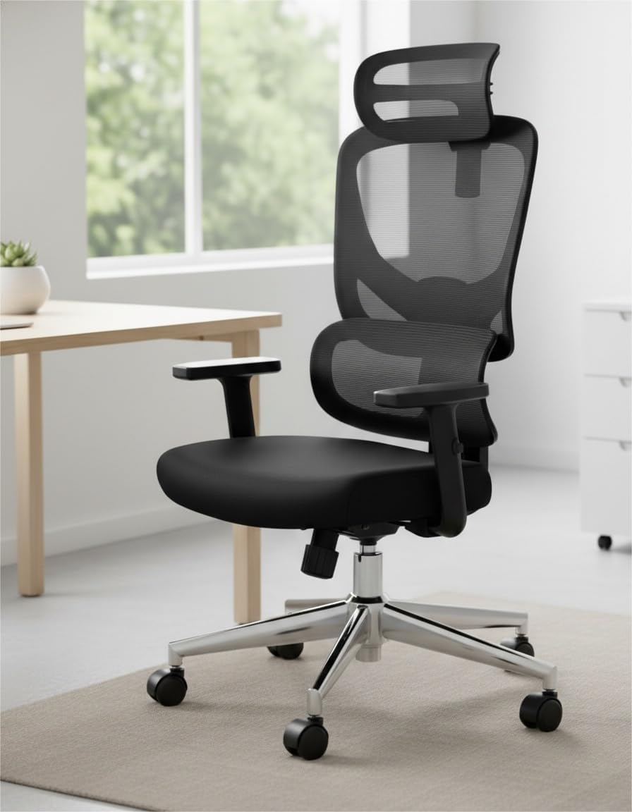 51536qIbfL._AC_SL1152_.jpg Ergonomic Office Chair Desk Chair,Gaming Chair with Height Adjustable Lumbar Support, Adjustable Armrest& 2D Headrest - Image 1