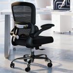 Office Chair - Ergonomic Desk Chair with Adjustable Lumbar Support, Mesh Computer Chair, Executive Chairs for Home Office Comfortable Lumbar Support (Black)
