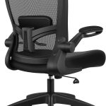 Office Chair, Ergonomic Desk Chair Breathable Mesh Chairs Adjustable High Back Lumbar Support Flip-up Armrests, Executive Rolling Swivel Comfy Computer Chairs Home Office Black