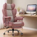 Big and Tall Gaming Chair with Pocket Spring Lumbar Support, Ergonomic Office Chair with Footrest, Executive Desk Chair with Outward Fixed Soft Armrests, Computer Chair with High Back, - Image 2