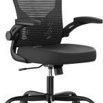 Office Chair, Ergonomic Desk Chairs 330LBS Capacity High Back Mesh Computer Chair with Flip-up Armrests, Comfy Work Chair with Adjustable Lumbar Support, Rolling Chair
