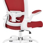 Office Chair, Ergonomic Desk Chair Breathable Mesh Chairs Adjustable High Back Lumbar Support Flip-up Armrests, Executive Rolling Swivel Comfy Computer Chairs Home Office Fire Brick