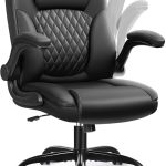 Leather Office Chair, PU Home Computer Desk Chairs with Ergonomic Back Support, 360°Swivel Free, Small Gaming Chair with Wheels and Adjustable Armrests, for Short People Use