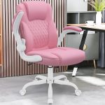 Leather Office Chair, PU Home Computer Desk Chairs with Ergonomic Back Support, 360°Swivel Free, Small Gaming Chair with Wheels and Adjustable Armrests, for Short People Use - Image 2