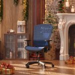 Mesh Office Chair,Ergonomic Computer Desk Chair,Sturdy Task Chair- Adjustable Lumbar Support & Armrests,Tilt Function,Comfort Wide Seat,Swivel Home Office Chair (Blue) - Image 2